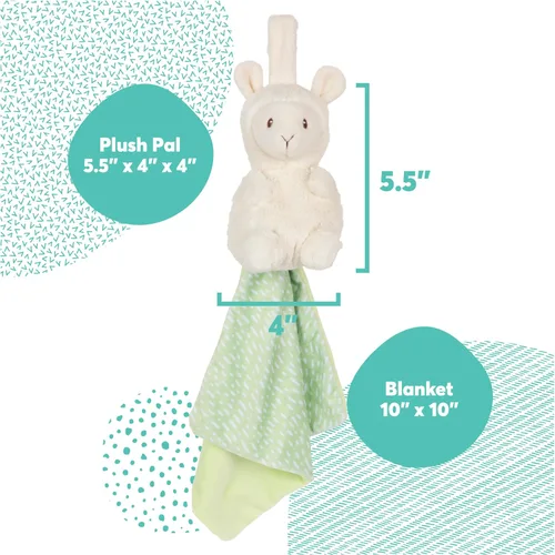 Vista 7 de GUND Baby Lil' Luvs Tuck-Away Lovey, Liam Llama, juguete de peluche ultrasuave con manta de bebé integrada para bebés y recién nacidos