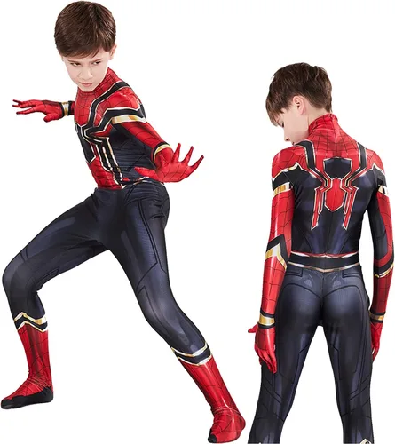 Vista 7 de AODAI Disfraz de superhéroe de Halloween para niños, disfraz de superhéroe para niños