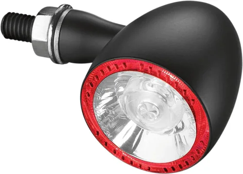 Vista 8 de Kuryakyn 2860 Accesorio de iluminación para motocicleta: Kellermann Bullet 1000 RB, luz LED trasera de marcha/intermitente/parpadeo, rojo/rojo
