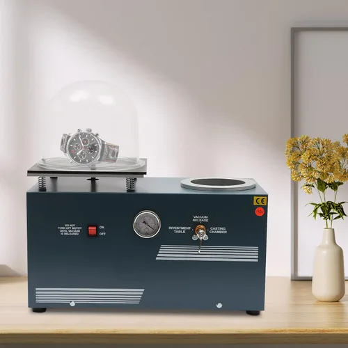 Vista 4 de TFCFL Soldador por puntos de joyería, Mini máquina de fundición de inversión al vacío,2L Joyería Perdida Cera Fundida Combinación de Fundición