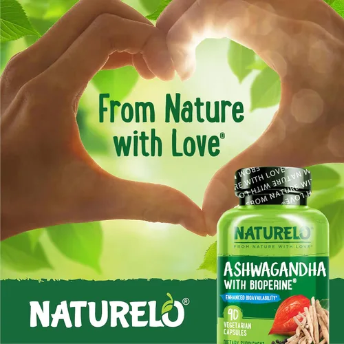 Vista 6 de NATURELO Ashwagandha - Polvo de raíz orgánica, suplemento de hierbas naturales para la fatiga, alivio del estrés, potenciador del estado de ánimo