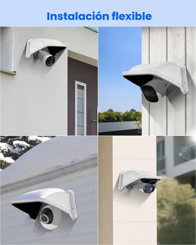 Vista 8 de Cámara de seguridad universal Sun Rain Cover Shield para cámara CCTV al