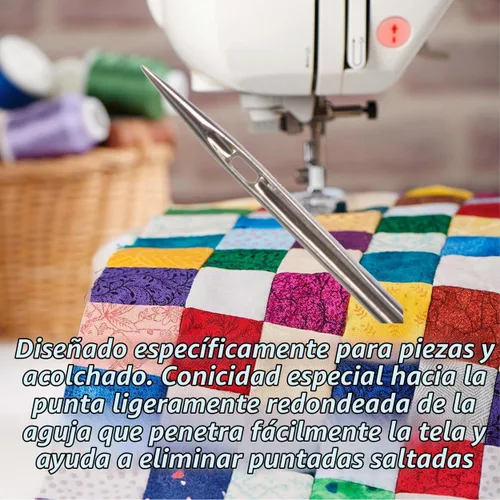 Vista 4 de SCHMETZ Agujas de acolchado - Tamaño 75/11, tarjetas de 5 agujas, paquete de 1
