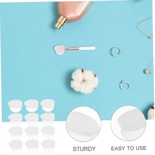 Vista 8 de Uonlytech Cubiertas protectoras para cepillos de labios Soporte de silicona para cepillos de labios Cubierta antipolvo