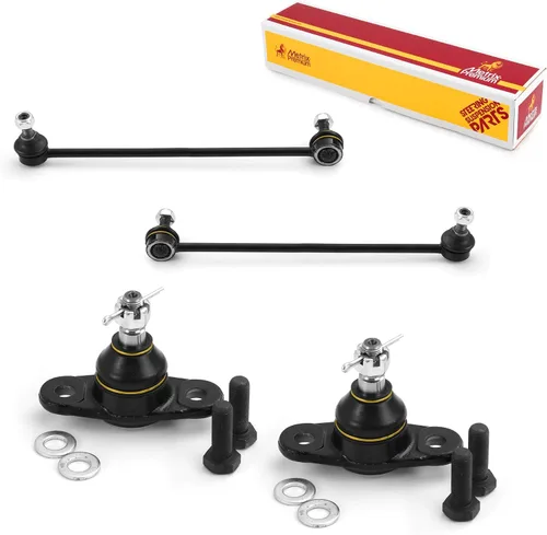 Vista 124 de Metrix Premium Chassis Parts - Juego de 4 piezas de articulación de rótula superior y barra estabilizadora delantera para Ford Ranger RWD 1998-2011