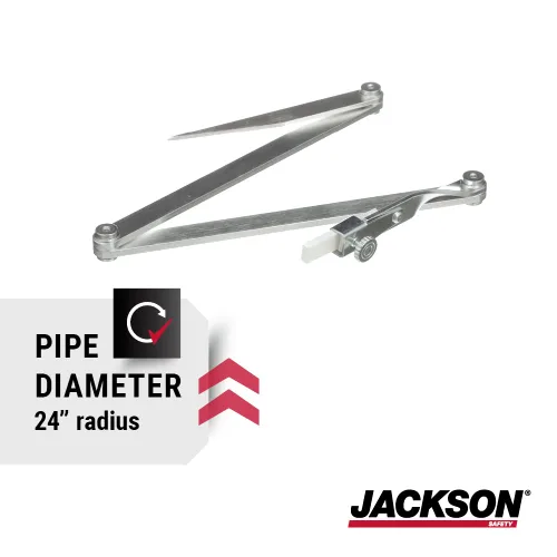 Vista 3 de Jackson Safety Marcador de radio de contorno - aluminio, radio de hasta 24 pulgadas - tamaño estándar
