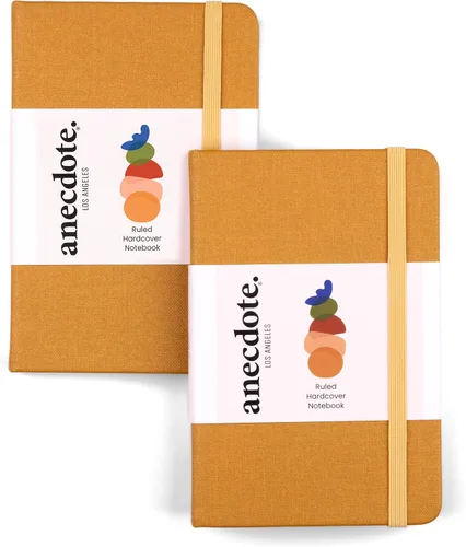Vista 41 de ANECDOTE. Cuaderno pequeño (paquete de 2) – Diario de bolsillo de alta calidad para escribir notas – Compacto, duradero, diario de viaje ideal