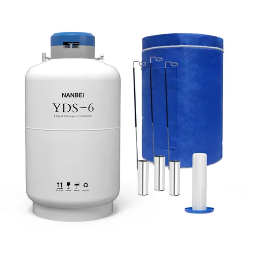 Vista 7 de Tanque de nitrógeno líquido 3L Contenedor criogénico Aleación de aluminio Nitrógeno líquido Dewar Estático Criogénico, nitrógeno líquido dewar
