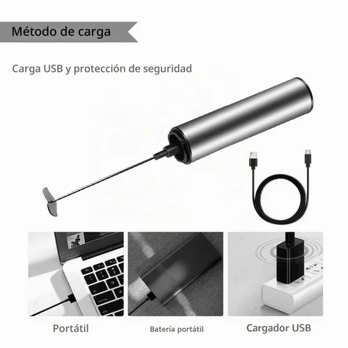 Vista 6 de WAN-WAN Mini mezclador de fórmula eléctrica de mano recargable inalámbrico