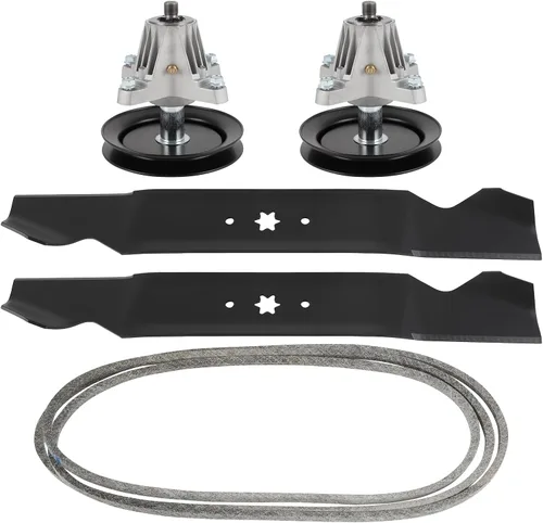 Vista 54 de SCITOO Kit de reconstrucción de cubierta, 42 piezas de cubierta de cortacésped compatible con Poulan Pro PP19A42 PB185A42 PB195H42LT PB20H42YT, 1