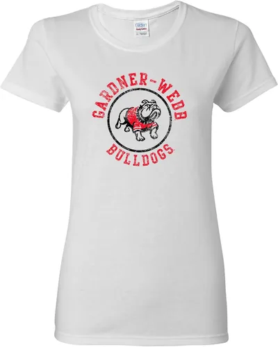 Vista 36 de NCAA - Camiseta para mujer, diseño de círculo envejecido, color del equipo, universidad