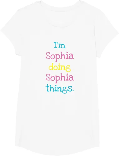 Vista 59 de Sophia - Camiseta con texto personalizado para niñas