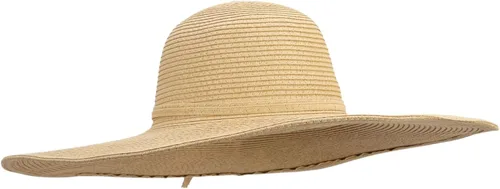 Vista 4 de Jeanne Simmons Sombrero de ala de alambre extra ancha UPF 50+ para mujer de 6 pulgadas Canela