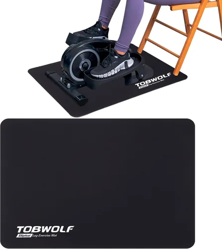 Vista 9 de TOBWOLF Non-Slip Workout Mat for Ellipse Leg Exerciser, Ellipse Machine Mat, Exercise Mat for Under Desk Ellipticals, Suitable for Electric Seated