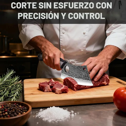 Vista 3 de Mossy Oak Cuchillo de carnicero forjado a mano