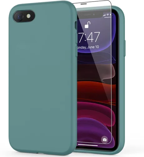 Vista 34 de bemal Funda para iPhone 14 Pro con protector de pantalla, silicona líquida de ajuste delgado, forro de microfibra suave, diseñada para mujeres
