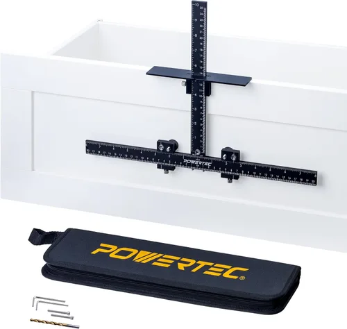Vista 18 de POWERTEC Abrazaderas de instalación frontal para cajón, juego de abrazaderas ajustables para gabinete, herramienta de montaje y alineación rápida