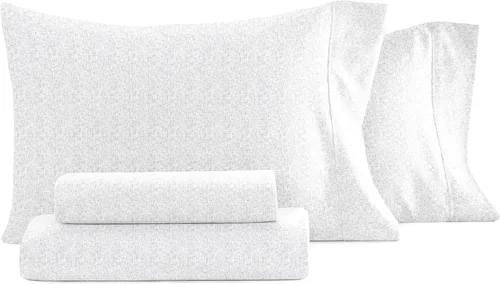 Vista 23 de Linen Market Juego de sábanas de 4 piezas tamaño matrimonial (gris claro cambray) – Duerme mejor que nunca con estas sábanas ultrasuaves y Cambray