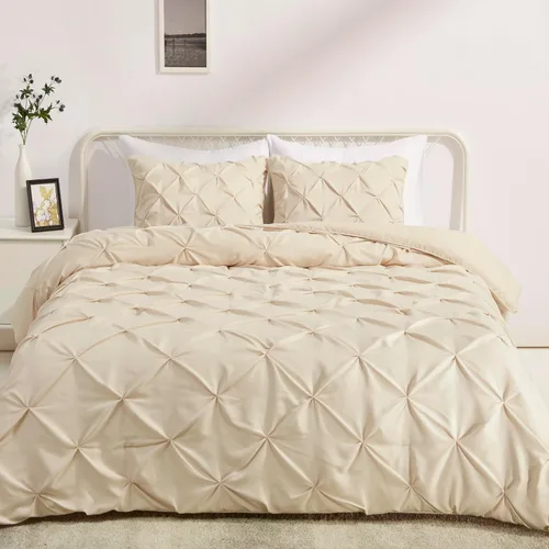 Vista 16 de Amazon Basics - Juego de ropa de cama con edredón de plumón sintético de dos piezas, suave y ligero, para todas las estaciones, con pliegues