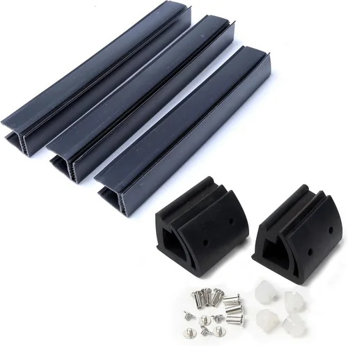 Vista 9 de HECASA Parabrisas plegable ahumado 2 en 1 compatible con parabrisas plegable Yamaha G14 G16 G19 1995-2003
