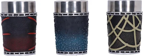 Vista 4 de Nemesis Now Colección Shot Glass - Juego de 3, productos de banda de rock