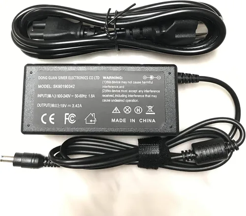 Vista 2 de Cargador adaptador de CA para Acer Aspire E5-521 E5-511P-P60L E5-511P-P7VB; E5-521-215D E5-521-219J E5-521-23KH; E5-521-25P9 E5-521-263A E5-521-263A