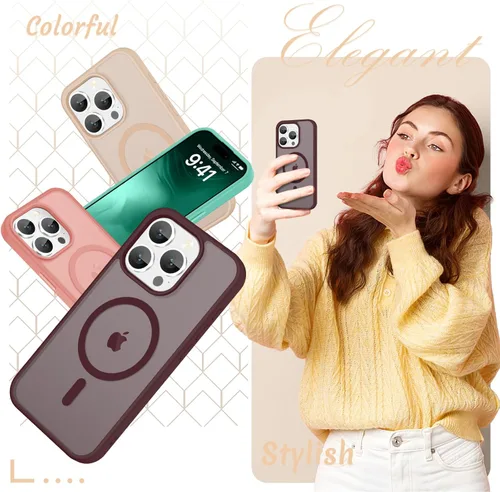 Vista 556 de Funda para Google Pixel 10 Pro XL, cubierta magnética mate, color negro Fit for MagSafe, Screen Protector included, Shockproof Military Grade