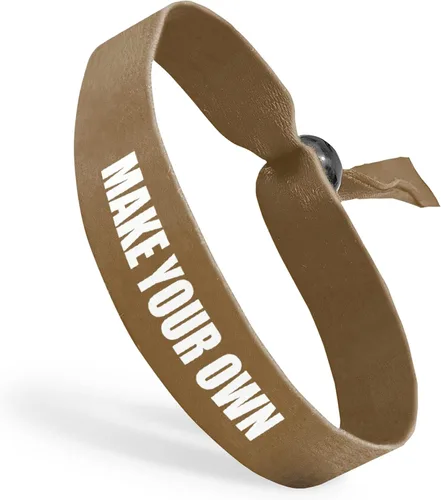 Vista 25 de Pulseras de tela con cuentas ajustables reutilizables Totalmente personalizables Ideal para conciencia, promociones y eventos Disponible a