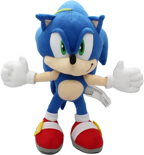 Vista 4 de Great Eastern Entertainment Sonic The Hedgehog - Peluche movible Sonic de 10 pulgadas de alto