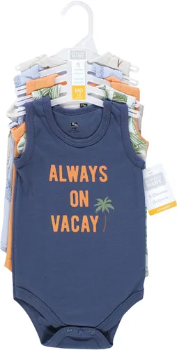 Vista 2 de Hudson Baby - Mamelucos unisex, sin mangas y de algodón, para bebé