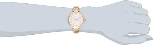 Vista 2 de Fossil ES3110 Georgia Reloj de acero inoxidable de tres manos para mujer - tono oro rosa