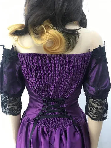 Vista 4 de Vestido de gala rococó de Marie Antoinette para mujer, vestido gótico victoriano