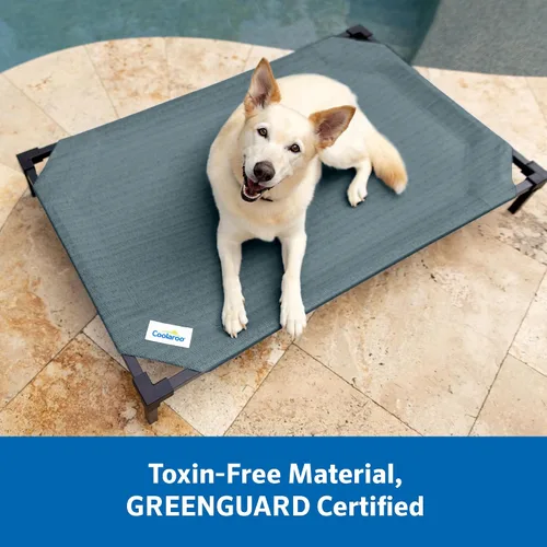 Vista 7 de Cama Elevada para Perros Coolaroo Pro con Tela HeatShield – Catre Elevado de Enfriamiento Avanzado para Razas Pequeñas y Medianas, Fácil de Limpiar