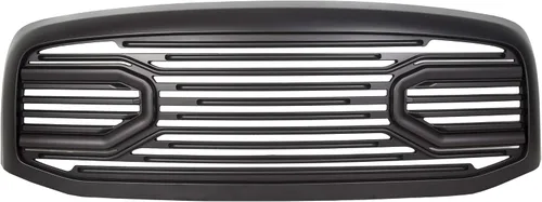Vista 11 de KUAFU Parrilla de parachoques frontal compatible con Dodge RAM 2500 3500 2006-2009, Dodge RAM 1500 2006-2008. Repuesto de carcasa Big Horn