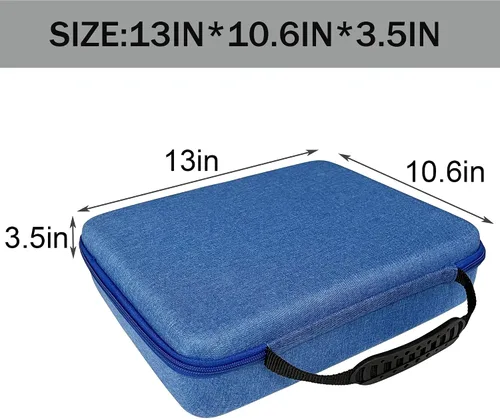 Vista 6 de Speed Cube - Funda para Shashibo/Rubik/Jurnwey/Roxenda Toy (azul) Storage Travel Holder for Cube Puzzle Travel Game, Hard Bag for