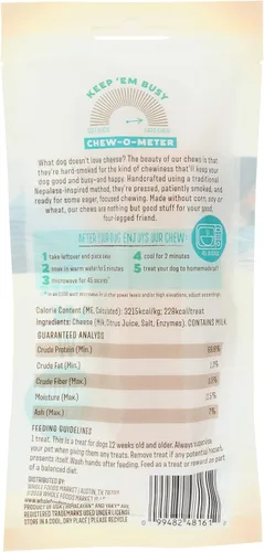 Vista 2 de Whole Paws, Himalayan Yaky - Masticable para perros, sin lactosa ni granos, mediano (para perros de 35 libras y menos), 2.3 onzas
