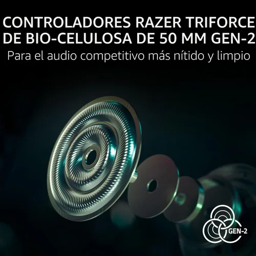 Vista 6 de Razer BlackShark V3 Pro Auriculares inalámbricos ANC Gaming para PC, color Negro