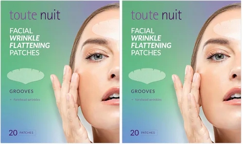 Vista 10 de Toute Nuit Parches para arrugas – Ranuras – Cinta facial para máxima cobertura de la frente – Parches antiarrugas hipoalergénicos – 20