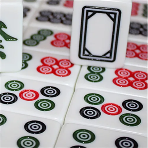 Vista 3 de VSOLS Profesional Mahjong Oficial Medieval Familias Juegos Adultos Ajedrez Mahjong Set de juegos de mesa de tamaño completo (Color : 1.7 in)