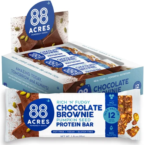 Vista 6 de 88 Acres Banana Bread - Barra de semillas de proteína de 9 unidades, 1.9 onzas