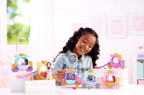 Vista 2 de Mattel Disney Princess Toys Surprise - Muñeca pequeña y vehículo