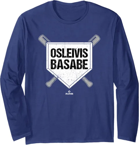 Vista 5 de Homeplate Gameday Osleivis Basabe Prospect Baseball Fan Gear Long Sleeve T-Shirt