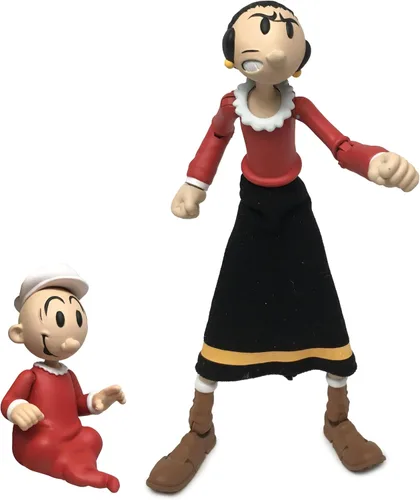 Vista 16 de Boss Fight Studio Bluto Popeye The Sailor Man Classics Wave 1 Figura de acción coleccionable – Figura altamente articulada con accesorios que