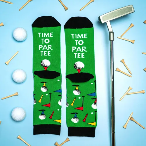 Vista 5 de Lavley Funny Socks For Men - Novelty Gifts For Sports Fans, Golfing, Pickleball, Weight Lifting, Racing and More