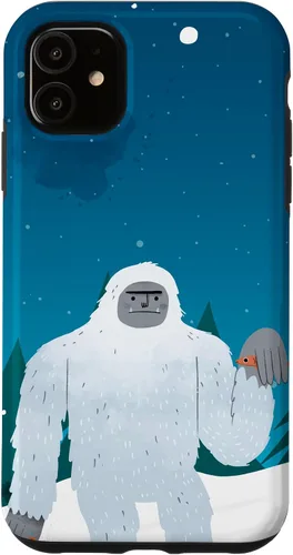 Vista 5 de Funda criptozoológica criptozoológica criptozoológica para iPhone 15 Bigfoot Fish Yeti Sasquatch