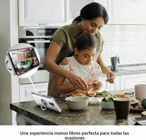 Vista 5 de Silverback Funda transparente para teléfono Samsung Galaxy S9 con soporte