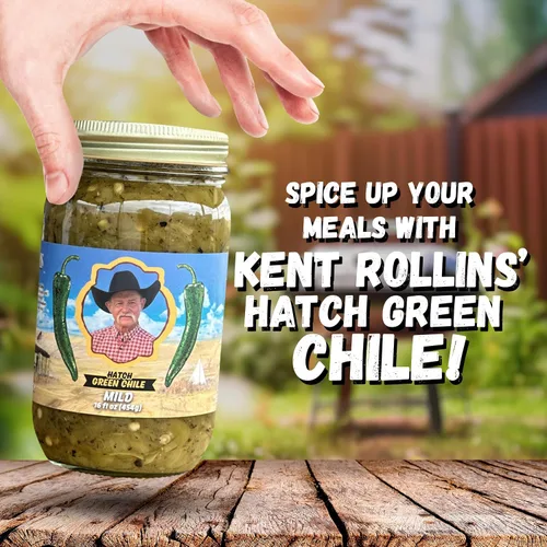 Vista 3 de Kent Rollins Hatch Green Chile - Chiles verdes picados asados al fuego de Nuevo México - Listo para usar para enchiladas, huevos, hamburguesas y más