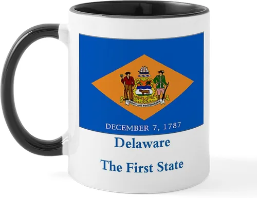 Vista 7 de CafePress Delaware (DE) Euro Mug Taza de café de cerámica de 11 oz (11.0 fl oz)