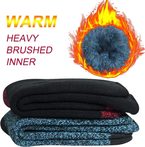 Vista 4 de Thermal Socks for Men, Thick Warm Cold Weather Heated Socks for Winter