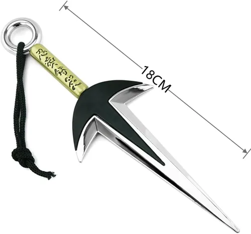 Vista 6 de DBKJ 709 pulgadas Anime Kakashi Namikaze Minato Kunai Cosplay Espada Figura de acción Espada Arma Colección Regalo Simulación Ninja Kunai Niños